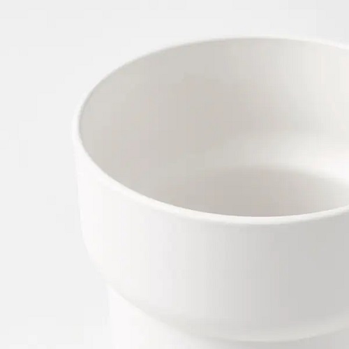 Cat Grass Pot - Modern White 1